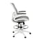 Flash Furniture Gray/White Mid-Back Drafting Chair - Flip-Up Arms BL-LB-8801X-D-GR-WH-GG - alternate 8
